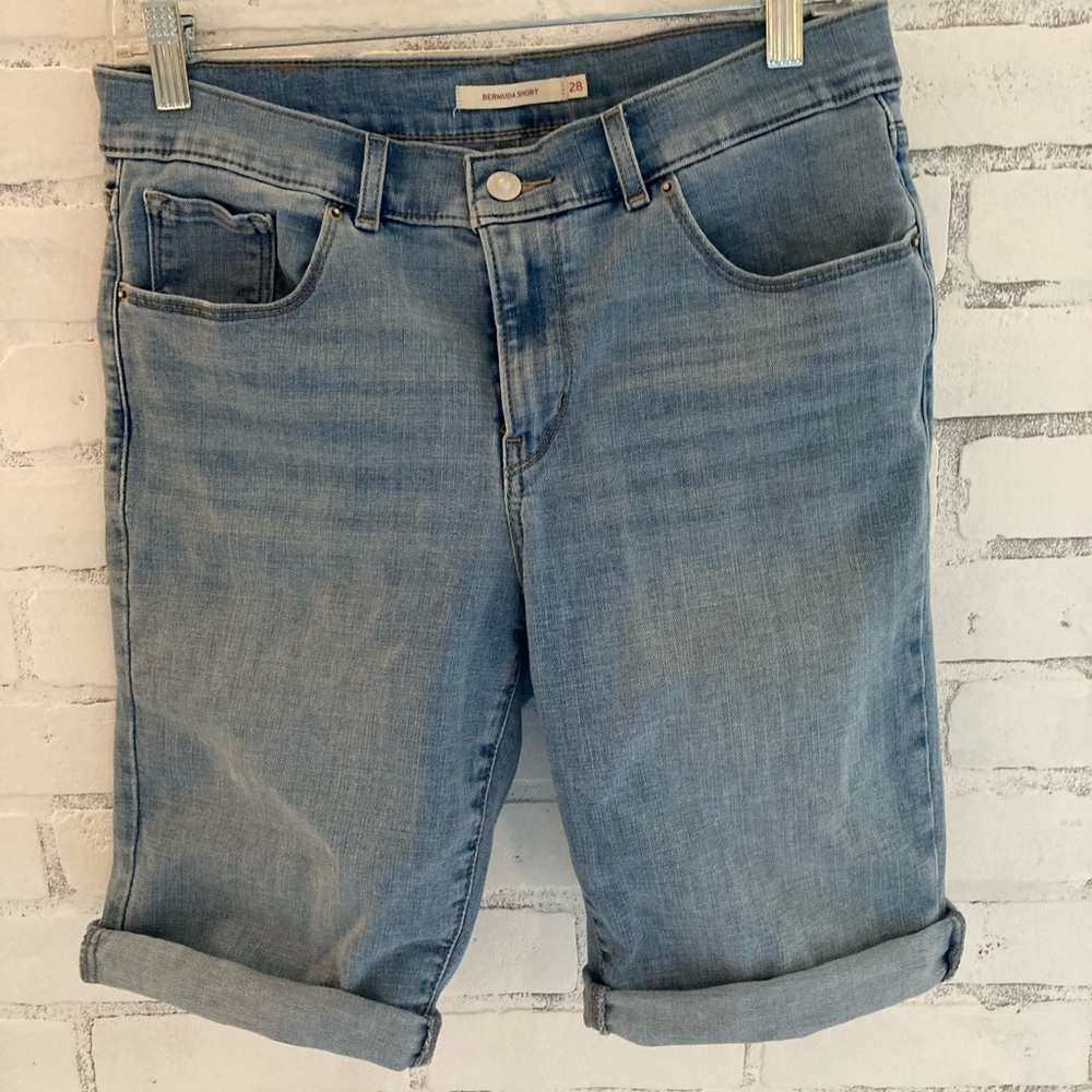 Levi’s Bermuda denim jean shorts